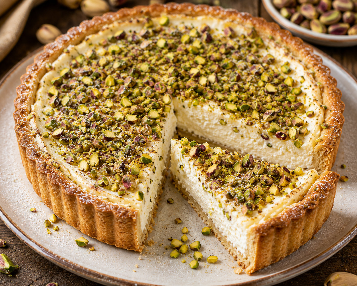 Torta di Ricotta e Pistacchio